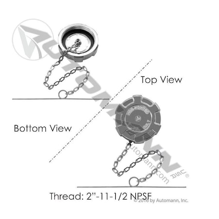 Automann CAP, FUEL, 2 IN., 572.1021 572.1021